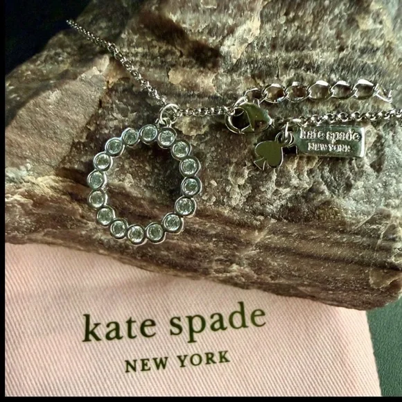 Kate Spade New York Full Circle Mini Pendant Necklace - Silver - Picture 7 of 9